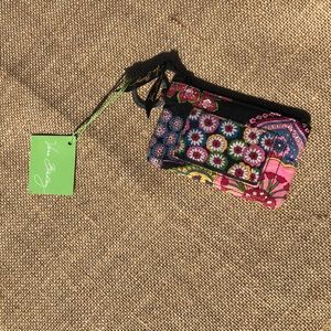 Vera Bradley zip id case keychain